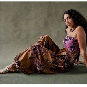 Free People Indio Womens Cotton Boho Jumpsuit sz M NWT